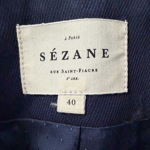 Sezane Michele Jacket Navy - Picture 6 of 8